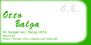 otto balga business card