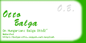 otto balga business card